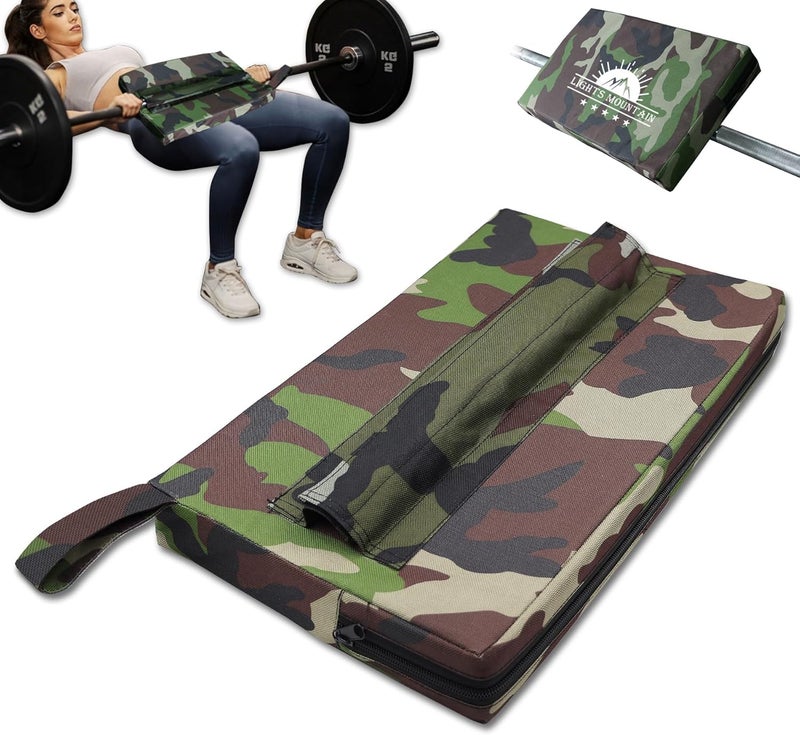 Lights Mountain Square Hip-Thrust Pad Protective Extra Thick Foam pad for Barbell Weightlifting Hip Thrusts and Glute Bridges Workouts Home Gym Equipment - Image 1